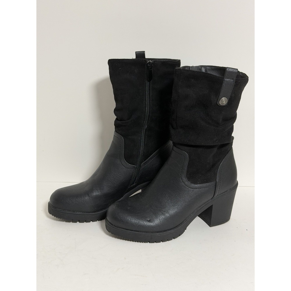 Dream Pairs mid-calf slouch block heel boots,‎ Women's Size 8.5